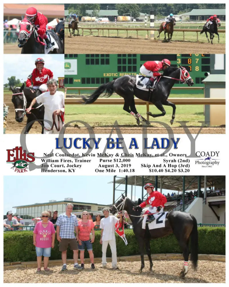 Lucky Be A Lady - 08-03-19 R01 Elp Ellis Park