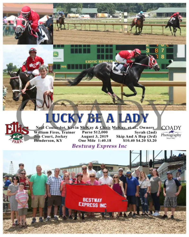 Lucky Be A Lady - 08-03-19 R01 Elp Group Ellis Park