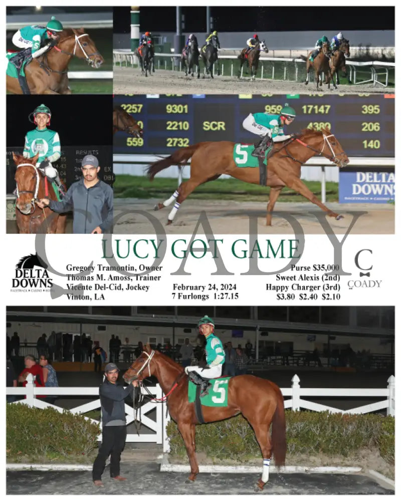 Lucy Got Game - 02 - 24 - 24 R06 Ded Delta Downs