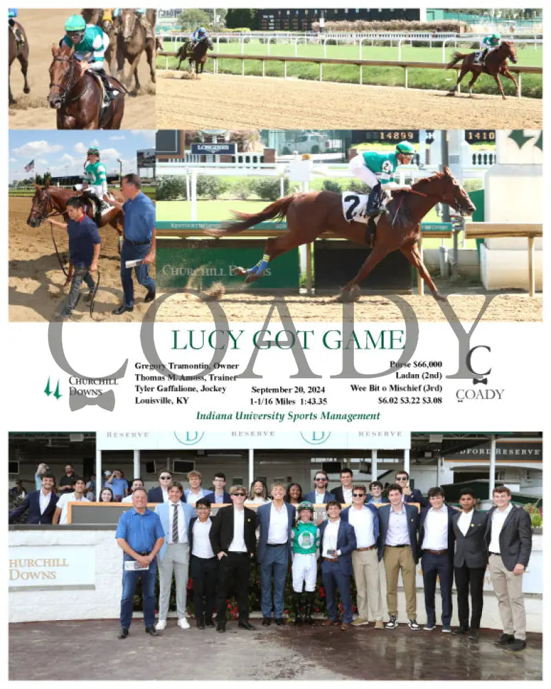 Lucy Got Game - 09-20-24 R06 Cd Group Churchill Downs