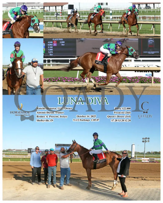 LUNA DIVA - 10-16-25 - R05 - IND Indiana Grand