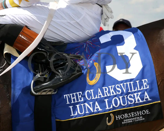 LUNA LOUSKA - The Clarksville - 5th Running - 07-04-25 - R07 - Horseshoe Indiana - Saddle Towel 01 - Sammantha Pagels