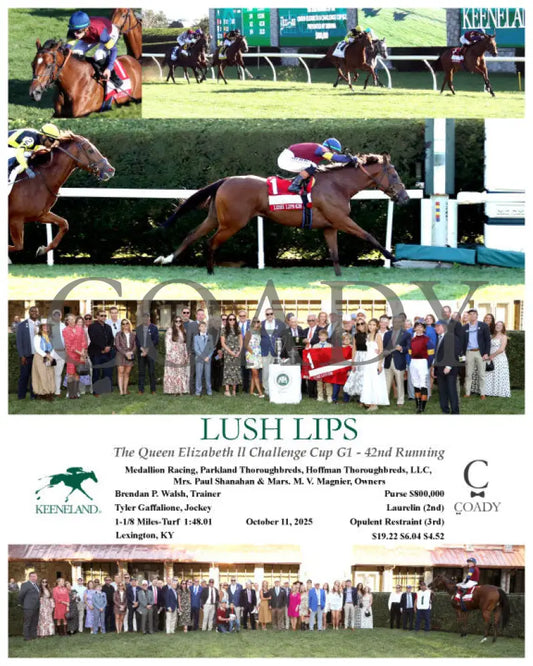 LUSH LIPS - The Queen Elizabeth ll Challenge Cup G1 - 42nd Running - 10-11-25 - R09 - KEE Keeneland
