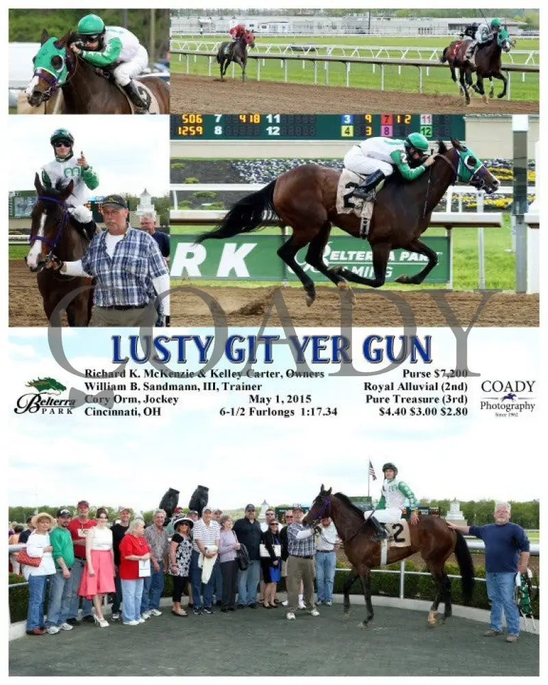 Lusty Git Yer Gun - 050115 Race 03 Btp Belterra Park