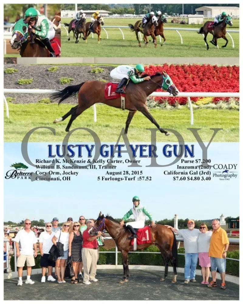Lusty Git Yer Gun - 082815 Race 06 Btp Belterra Park