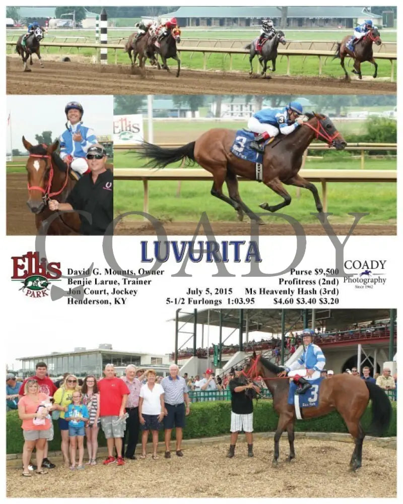 Luvurita - 070515 Race 06 Elp Ellis Park