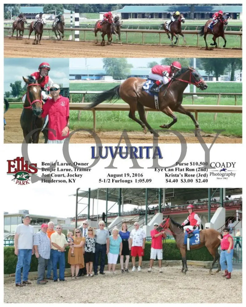 Luvurita - 081916 Race 02 Elp Ellis Park