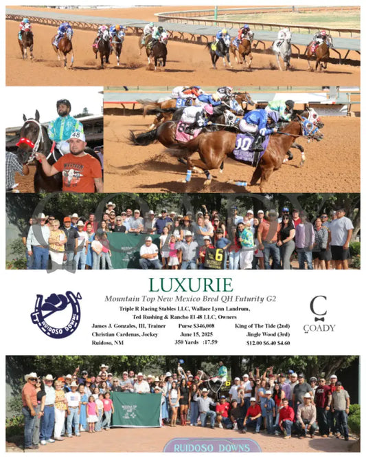 LUXURIE - Mountain Top New Mexico Bred QH Futurity G2 - 06-15-25 - R10 - RUI Ruidoso Downs