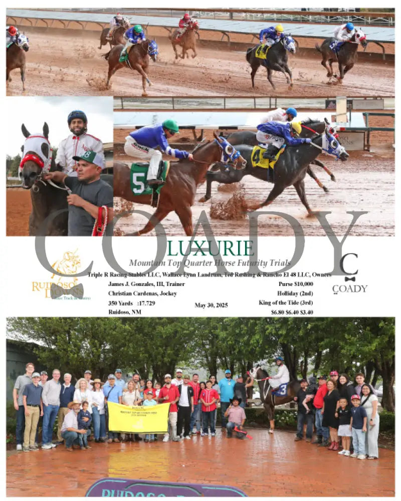 LUXURIE - Mountain Top Quarter Horse Futurity Trials - 05-30-25 - R05 - RUI Ruidoso Downs