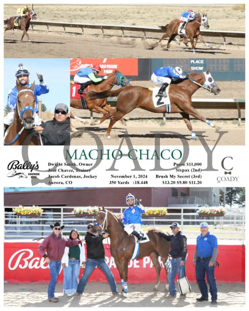 Macho Chaco - 11-01-24 R01 Arp Arapahoe Park