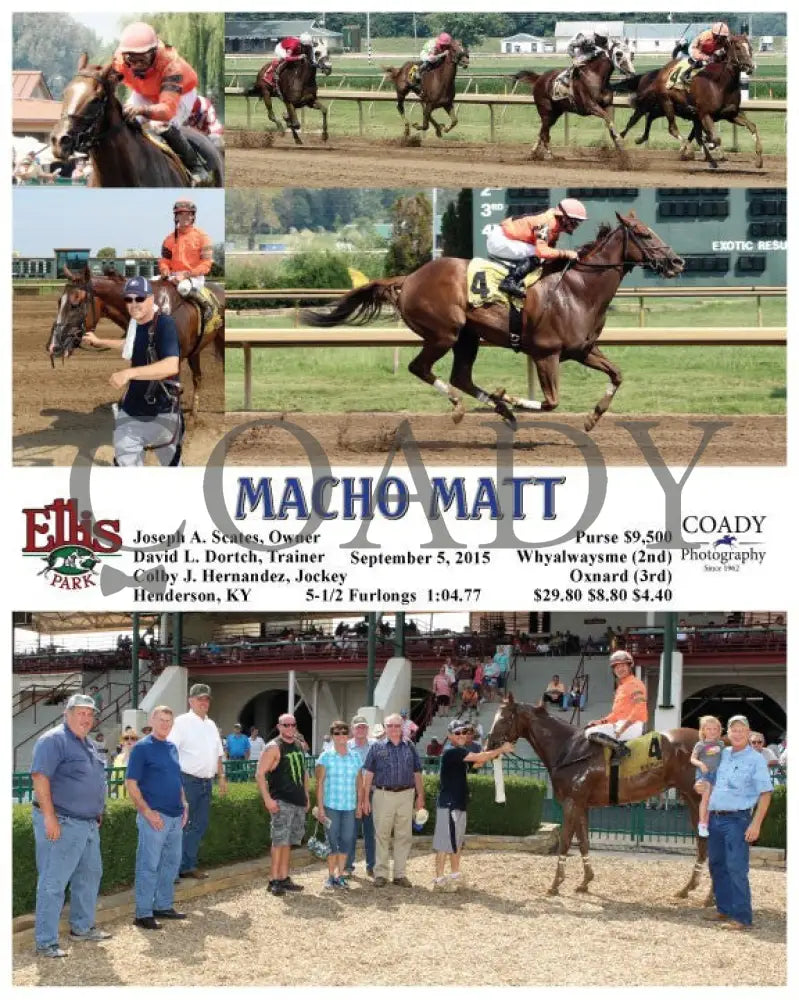 Macho Matt - 090515 Race 04 Elp Ellis Park