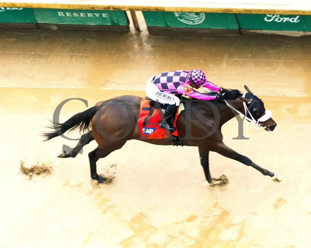 MACHO MUSIC - The Pat Day Mile G2 - 101st Running - 05-03-25 - R06 - CD - Aerial Finish 01 Churchill Downs