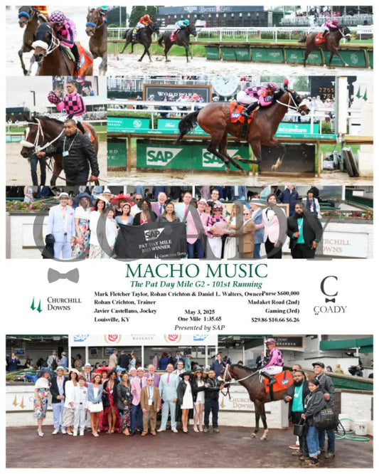 MACHO MUSIC - The Pat Day Mile G2 - 101st Running - 05-03-25 - R06 - CD - Coady Media - Kurtis Coady Photography