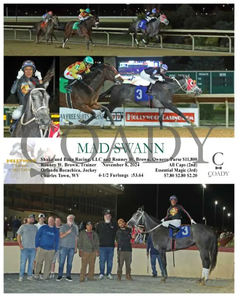 Mad Swann - 11-08-24 R02 Ct Hollywood Casino At Charles Town Races