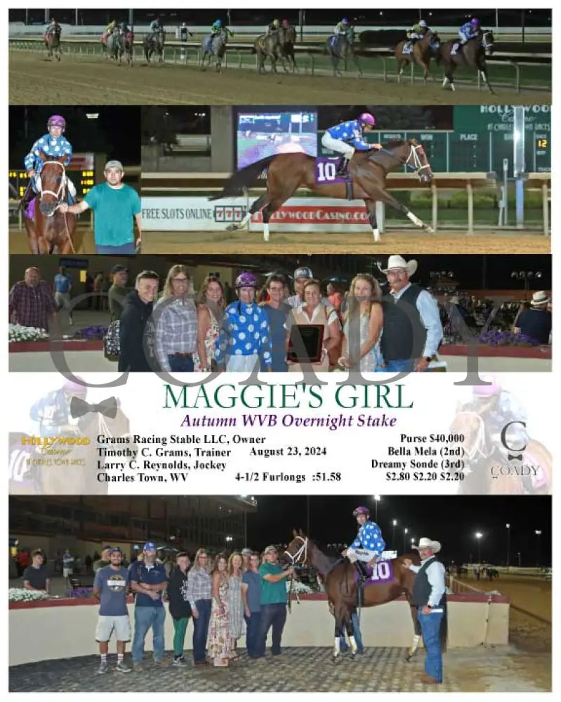 Maggie’s Girl - Autumn Wvb Overnight Stake 08-23-24 R12 Ct Hollywood Casino At Charles Town Races