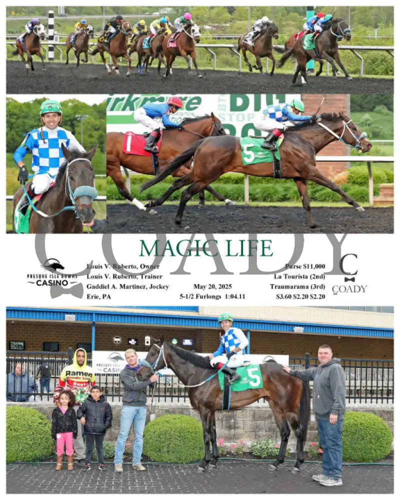 MAGIC LIFE - 05-20-25 - R08 - PID Presque Isle Downs