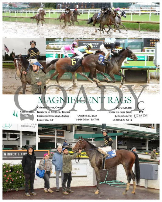 MAGNIFICENT RAGS - 102925 - Race 03 - CD Keeneland