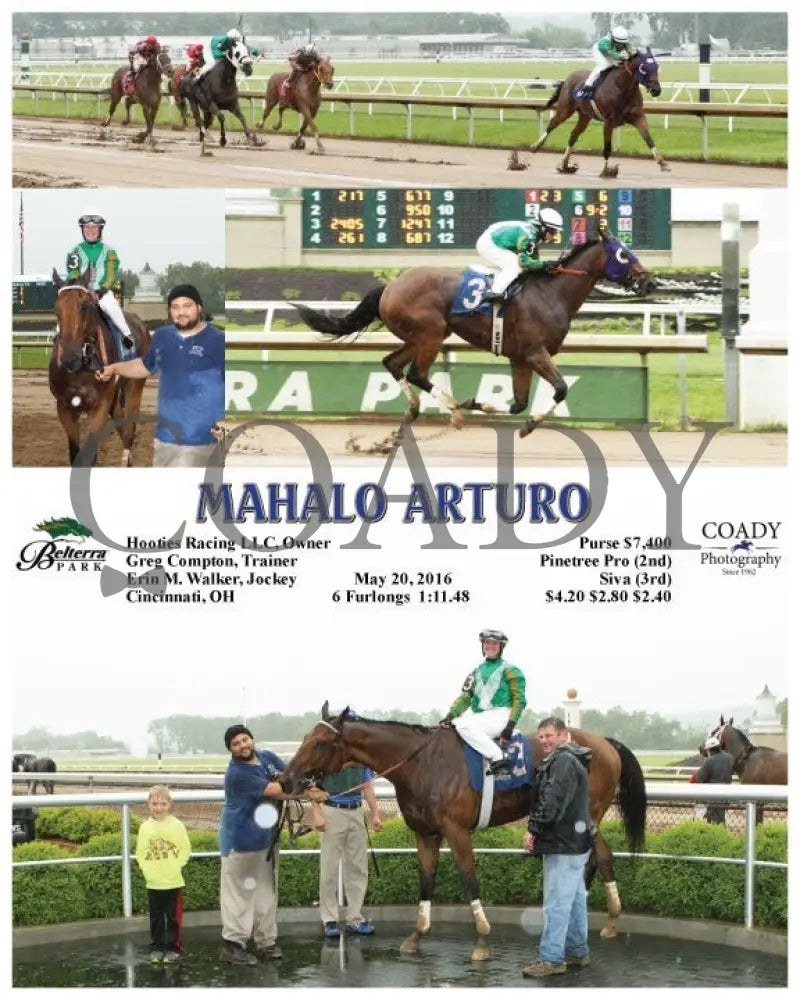 Mahalo Arturo - 052016 Race 06 Btp Belterra Park