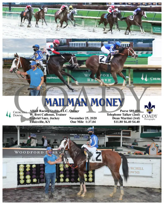 Mailman Money - 11-25-20 R08 Cd Churchill Downs