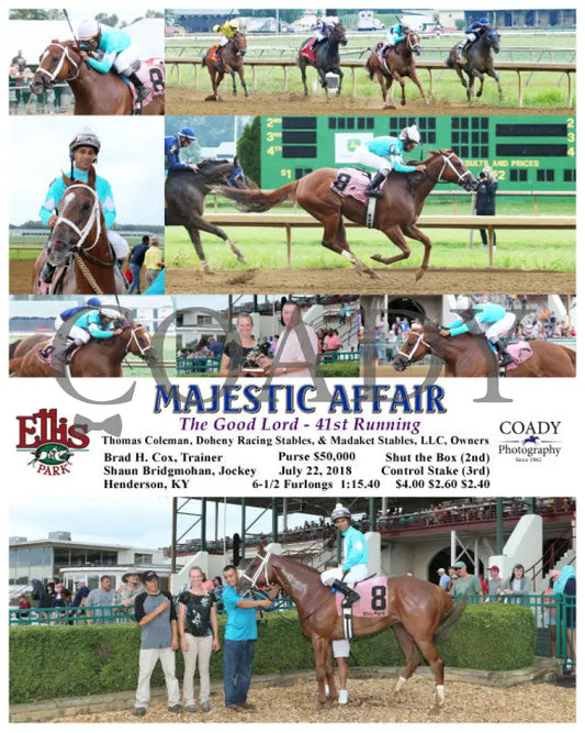 Majestic Affair - 072218 Race 08 Elp Ellis Park