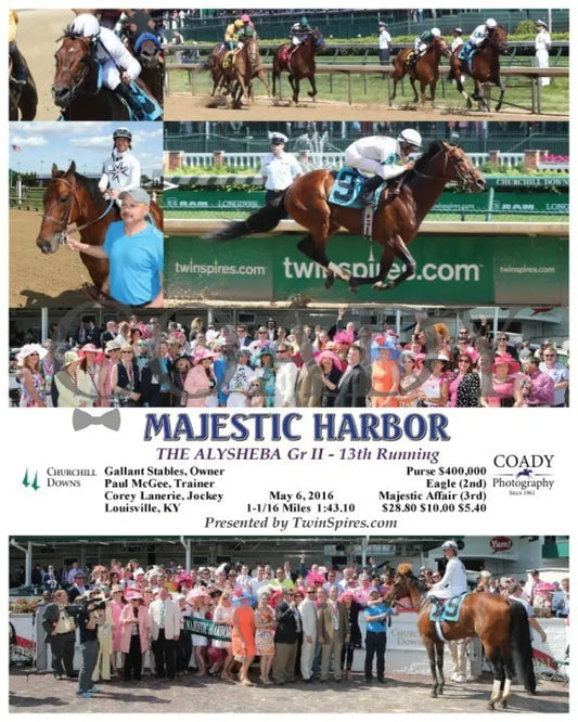 Majestic Harbor - 050616 Race 09 Cd Churchill Downs