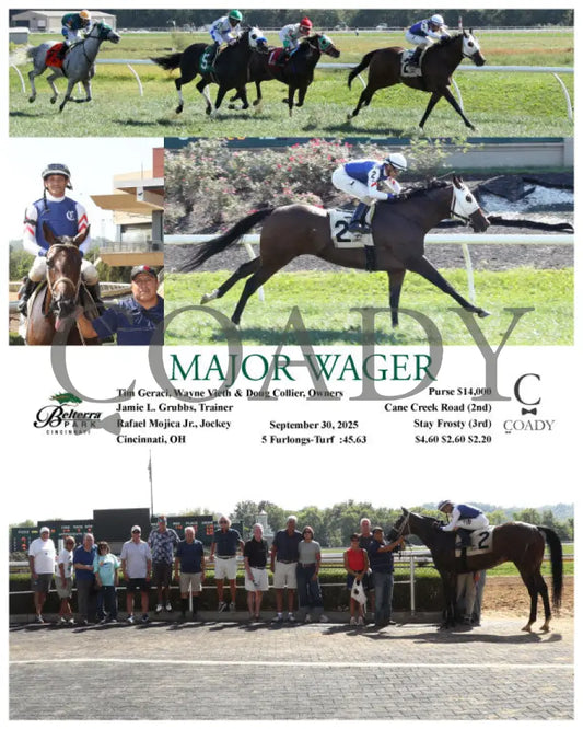 MAJOR WAGER - 093025 - Race 05 - BTP - Coady Media - Kurtis Coady Photography