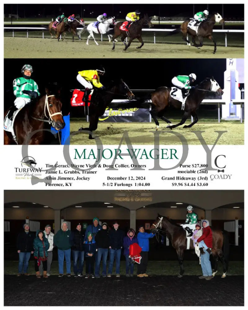 Major Wager - 12-12-24 R02 Tp Turfway Park