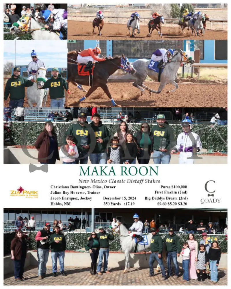 Maka Roon - New Mexico Classic Distaff Stakes 12-15-24 R02 Zia Zia Park