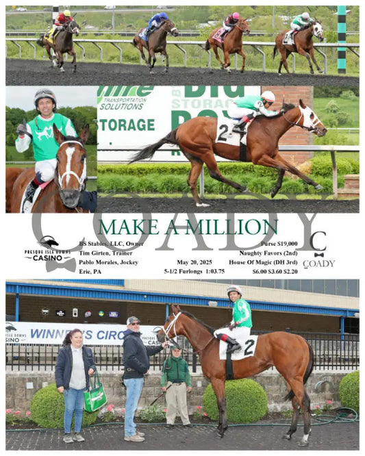 MAKE A MILLION - 05-20-25 - R07 - PID Presque Isle Downs