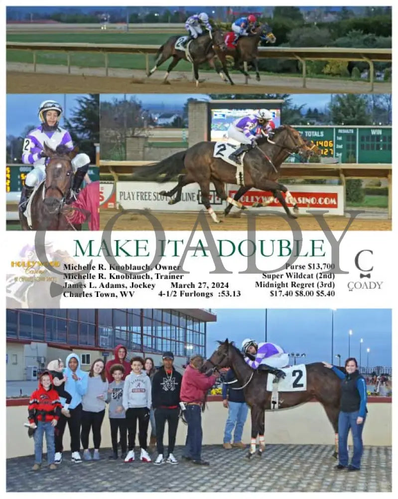Make It A Double - 03 - 27 - 24 R01 Ct Hollywood Casino At Charles Town Races