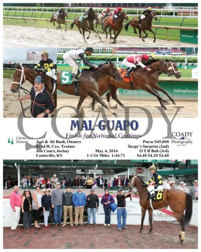 Mal Guapo - 050416 Race 07 Cd Churchill Downs
