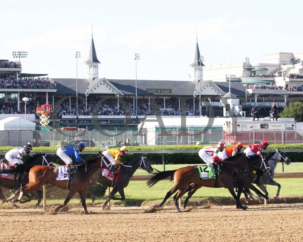 Malathaat - The Kentucky Oaks G1 147Th Running 04-30-21 R11 Cd Back Stretch 01 Derby