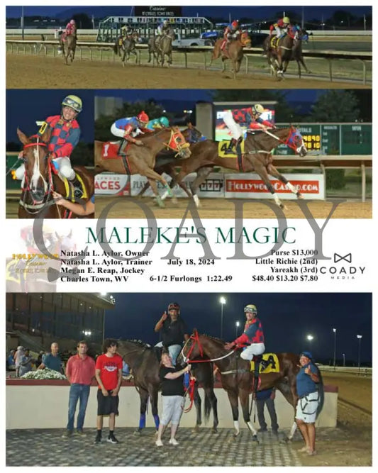 Maleke’s Magic - 07-18-24 R04 Ct Hollywood Casino At Charles Town Races
