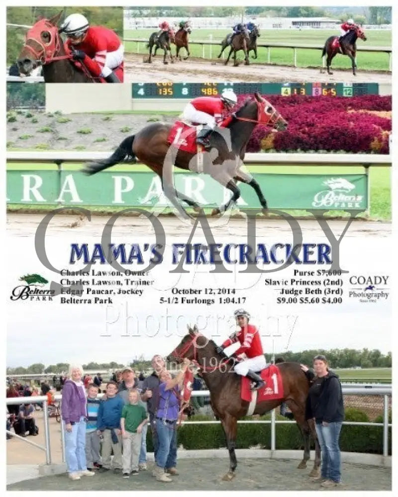Mama’s Firecracker - 101214 Race 04 Btp Belterra Park