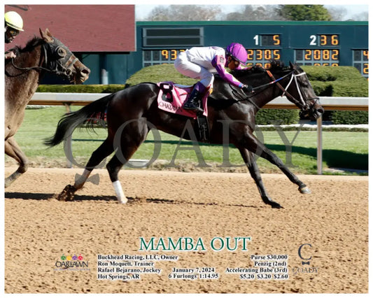 Mamba Out - 01-07-24 R01 Op Action Oaklawn Park