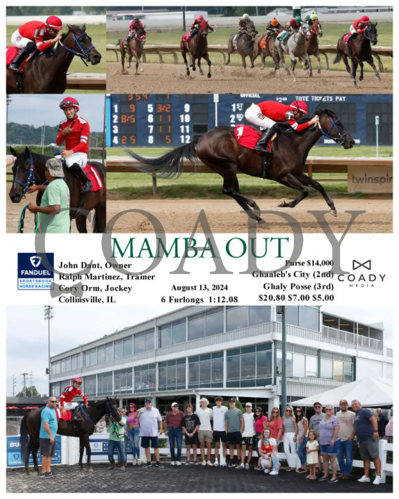Mamba Out - 08-13-24 R07 Fan Fanduel Sportsbook Horse Racing