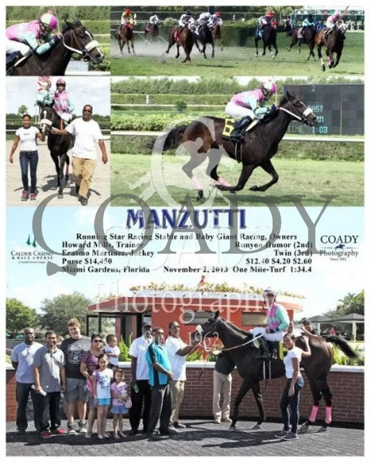 Manzutti - 110213 Race 02 Crc Calder Course