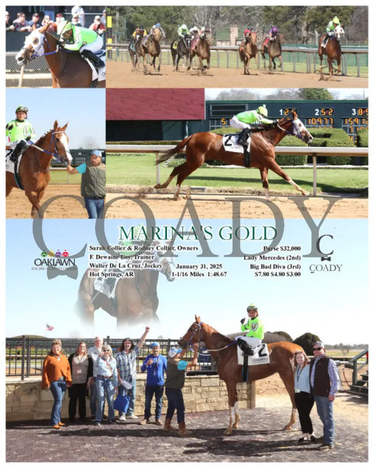 Marina’s Gold - 01-31-25 R02 Op Oaklawn Park
