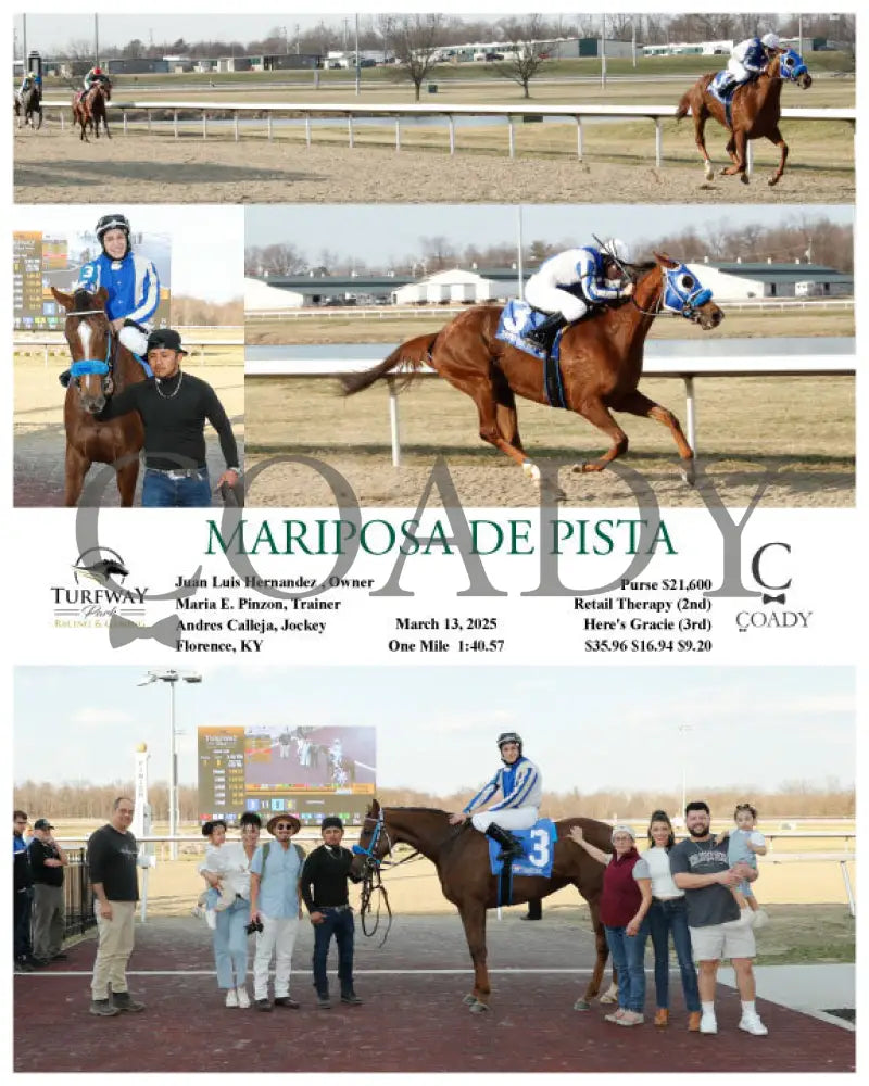 MARIPOSA DE PISTA - 03-13-25 - R01 - TP Turfway Park