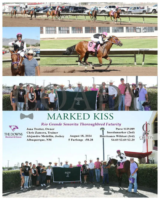Marked Kiss - Rio Grande Senorita Thoroughbred Futurity 08-18-24 R09 Alb Downs At Albuquerque