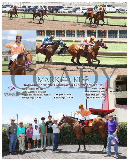 Marked Kiss - Rio Grande Senorita Thoroughbred Futurity Trials Fillies 08-02-24 R03 Alb Downs At