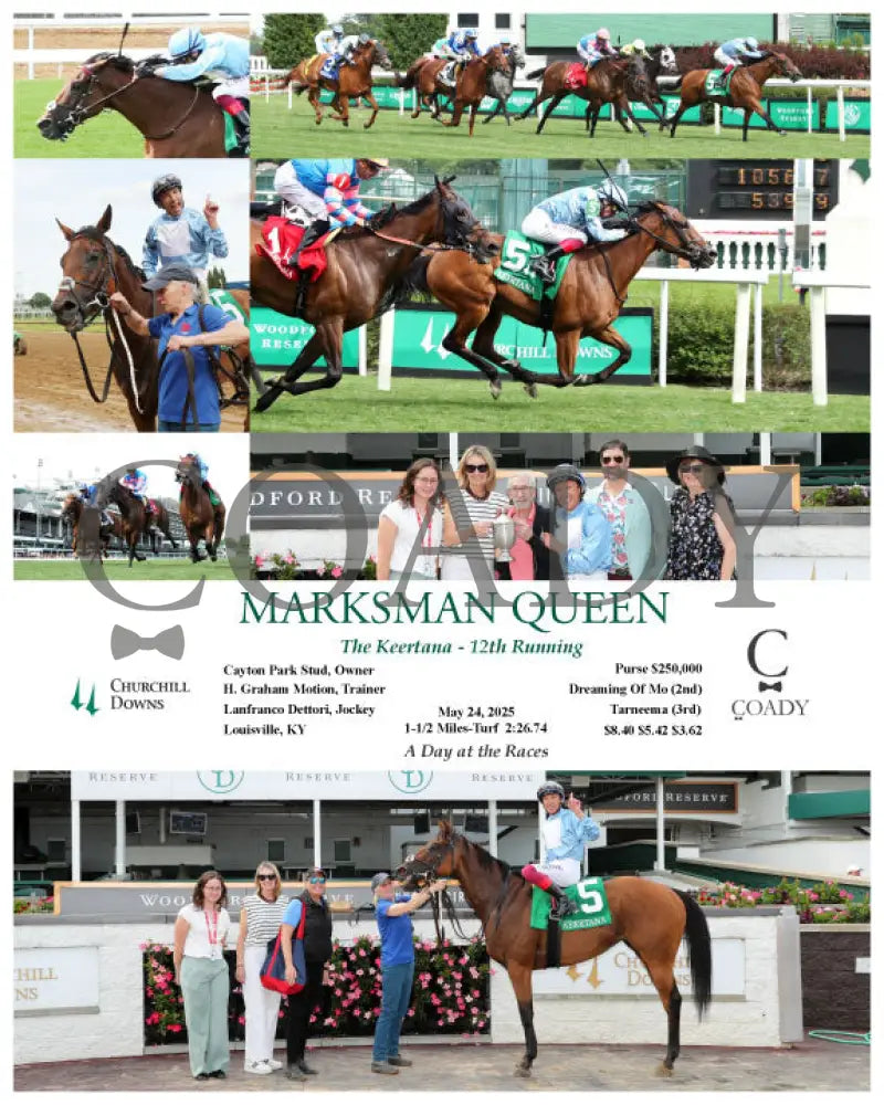 MARKSMAN QUEEN - The Keertana - 12th Running - 05-24-25 - R09 - CD - Group Churchill Downs