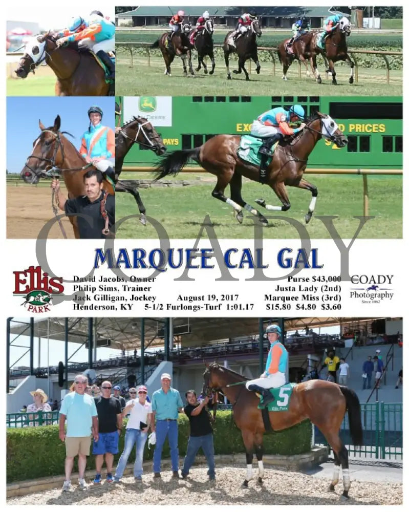 Marquee Cal Gal - 081917 Race 04 Elp G Ellis Park
