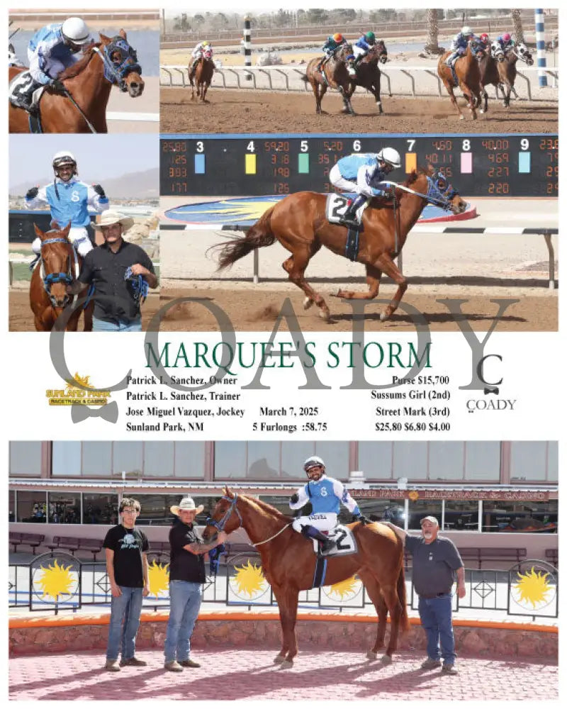 MARQUEE’S STORM - 03-07-25 - R05 - SUN Sunland Park