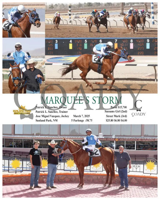 MARQUEE’S STORM - 03-07-25 - R05 - SUN Sunland Park