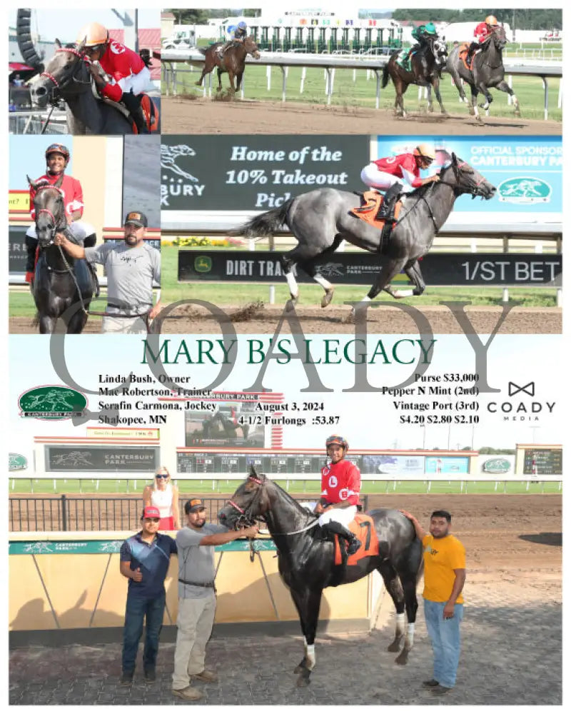 Mary B’s Legacy - 08-03-24 R01 Cby Canterbury Park
