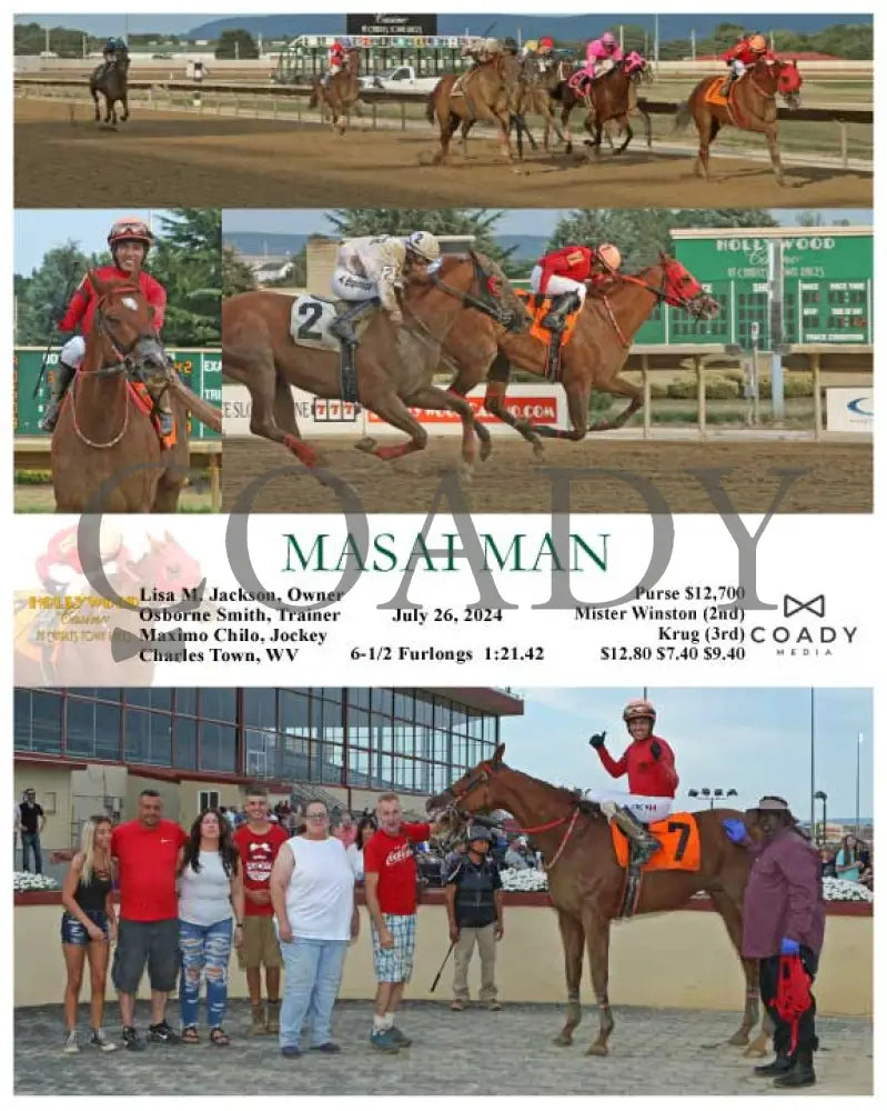 Masai Man - 07-26-24 R01 Ct Hollywood Casino At Charles Town Races
