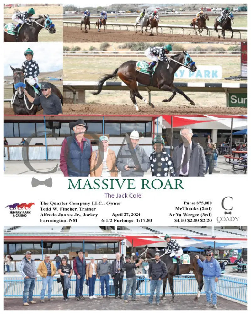 Massive Roar - The Jack Cole 04-27-24 R10 Srp Sunray Park