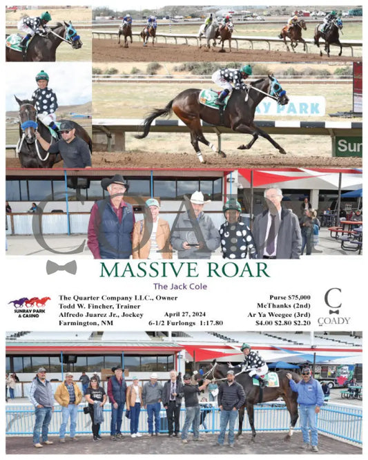Massive Roar - The Jack Cole 04-27-24 R10 Srp Sunray Park