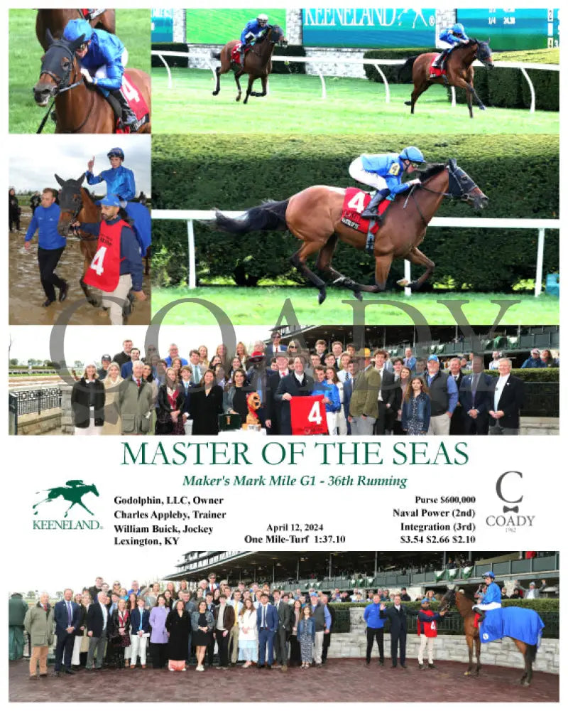 Master Of The Seas - Maker’s Mark Mile G1 36Th Running 04 - 12 - 24 R09 Kee Keeneland